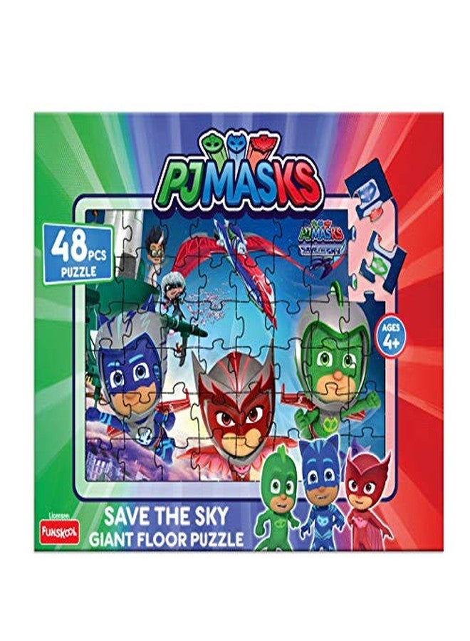 Funskool-PJ Maks Save The Sky Giant Floor,Educational,48 Pieces,Puzzle,for 4 Year Old Kids and Above,Toy - Image 2